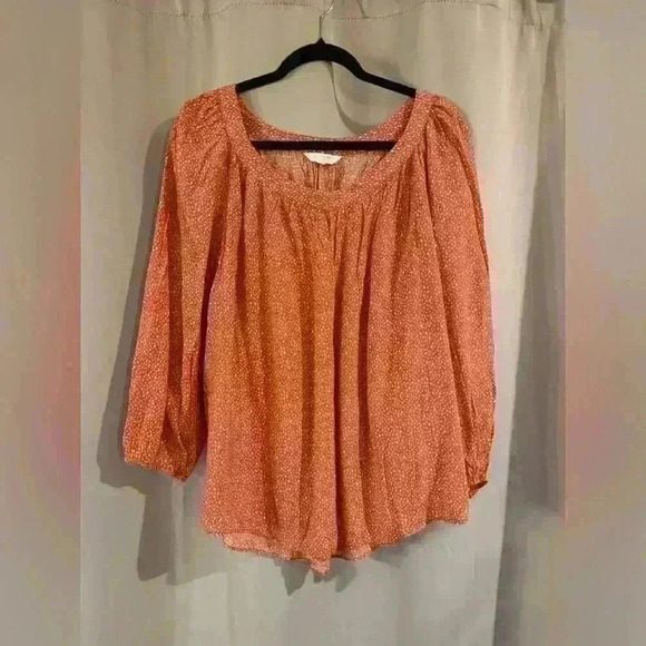 LC Lauren Conrad Tops - Women’s Orange Lauren Conrad Blouse
